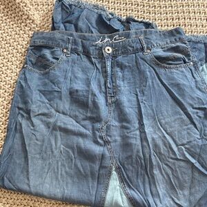 INC International Concepts Denim Maxi Skirt